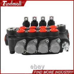 Hydraulic Control Valve Double Acting 4Spool 21GPM 3600PSI SAE withconversion plug