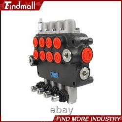 Hydraulic Control Valve Double Acting 4Spool 21GPM 3600PSI SAE withconversion plug