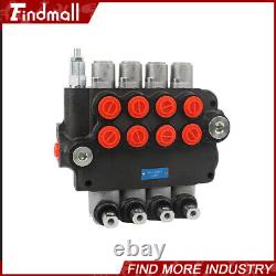 Hydraulic Control Valve Double Acting 4Spool 21GPM 3600PSI SAE withconversion plug