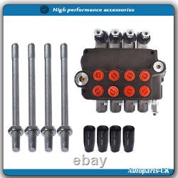 Hydraulic Control Valve Double Acting 4 Spool 21 GPM 3600 PSI SAE Ports