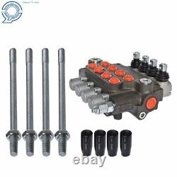 Hydraulic Control Valve Double Acting 4 Spool 21 GPM 3600 PSI SAE Ports