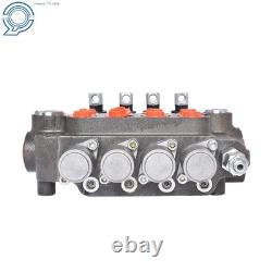 Hydraulic Control Valve Double Acting 4 Spool 21 GPM 3600 PSI SAE Ports