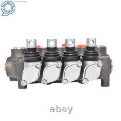 Hydraulic Control Valve Double Acting 4 Spool 21 GPM 3600 PSI SAE Ports