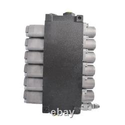 Hydraulic Control Valve Double Acting 6 Spool 13 GPM 3600PSI SAE Ports New