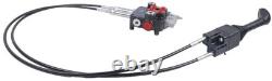 Hydraulic Control Valve Kit 2 Spool Cable Remote Joystick 80 LPM