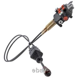 Hydraulic Control Valve Kit Cable Remote Control Valve Kit 2 Spool Valv 21GPM