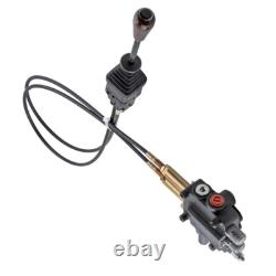 Hydraulic Control Valve Kit Cable Remote Control Valve Kit 2 Spool Valv 21GPM