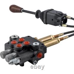 Hydraulic Control Valve Kit Cable Remote Control Valve Kit 2 Spool Valv 21GPM
