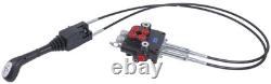 Hydraulic Control Valve Kit, Cable Remote Control Valve Kit with 2 Spool Valve 80