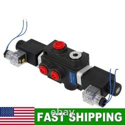 Hydraulic Control Valve Solenoid 12V DC Double Acting 13 GPM 3600 PSI