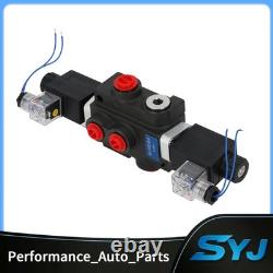 Hydraulic Control Valve Solenoid 12V DC Double Acting 13 GPM 3600 PSI