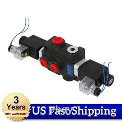 Hydraulic Control Valve Solenoid 12V DC Double Acting 13 GPM 3600 PSI
