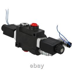 Hydraulic Control Valve Solenoid 12V DC Double Acting 13 GPM 3600 PSI