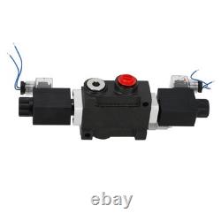 Hydraulic Control Valve Solenoid 12V DC Double Acting 13 GPM 3600 PSI