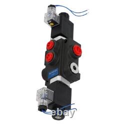 Hydraulic Control Valve Solenoid 12V DC Double Acting 13 GPM 3600 PSI
