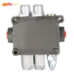 Hydraulic Control Valve Tractor 2 Spool 25GPM BSPP With Conversion Plug
