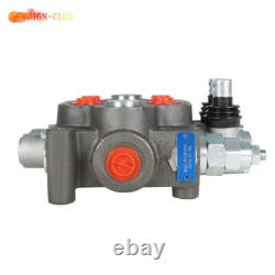Hydraulic Control Valve Tractor 2 Spool 25GPM BSPP With Conversion Plug