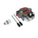 Hydraulic Control Valve Tractor BSPP 25GPM 2 Spool With Conversion Plug