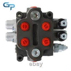 Hydraulic Control Valve Tractor BSPP 2 Spool 25GPM With Conversion Plug