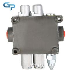 Hydraulic Control Valve Tractor BSPP 2 Spool 25GPM With Conversion Plug