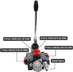Hydraulic Control Valve with Joystick, 1 Spool Black