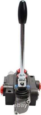 Hydraulic Control Valve with Joystick, 1 Spool Black