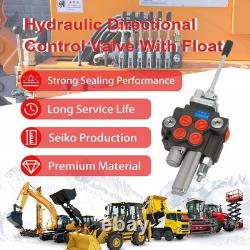 Hydraulic Control Valve with Joystick withFloat, 2 Spool 11GPM Hydraulic