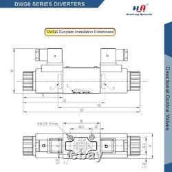 Hydraulic Directional Control Solenoid Valve 4DWJ6 D03 NG6 DC 12V Size-6 J-Spool