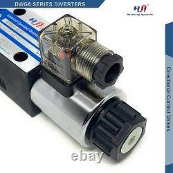 Hydraulic Directional Control Solenoid Valve 4DWJ6 D03 NG6 DC 12V Size-6 J-Spool