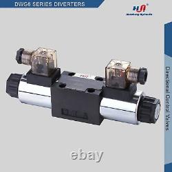Hydraulic Directional Control Solenoid Valve 4WE Replacement Size 6 12V E Spool