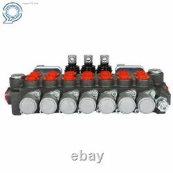 Hydraulic Directional Control Valve 11GPM 7 Spool WithJOYSTICK 40L BSPP Port