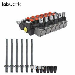 Hydraulic Directional Control Valve 11GPM Adjustable Relief Valve 6 Spool