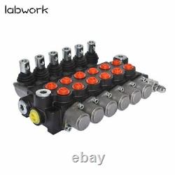 Hydraulic Directional Control Valve 11GPM Adjustable Relief Valve 6 Spool