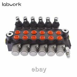 Hydraulic Directional Control Valve 11GPM Adjustable Relief Valve 6 Spool