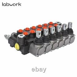 Hydraulic Directional Control Valve 11GPM Adjustable Relief Valve 6 Spool