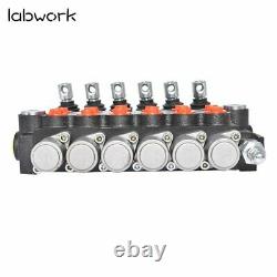 Hydraulic Directional Control Valve 11GPM Adjustable Relief Valve 6 Spool