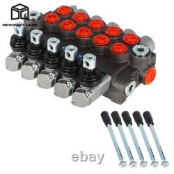 Hydraulic Directional Control Valve 13GPM Double Acting SAE 5 Spool