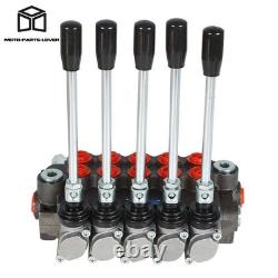 Hydraulic Directional Control Valve 13GPM Double Acting SAE 5 Spool