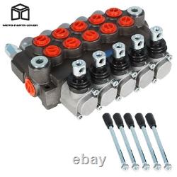 Hydraulic Directional Control Valve 13GPM Double Acting SAE 5 Spool