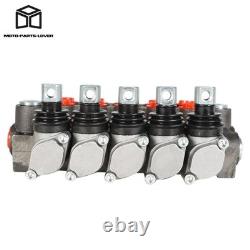 Hydraulic Directional Control Valve 13GPM Double Acting SAE 5 Spool