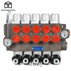 Hydraulic Directional Control Valve 13GPM Double Acting SAE 5 Spool