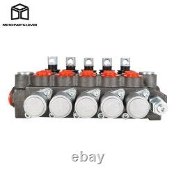 Hydraulic Directional Control Valve 13GPM Double Acting SAE 5 Spool