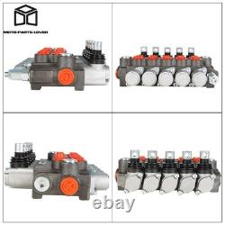 Hydraulic Directional Control Valve 13GPM Double Acting SAE 5 Spool