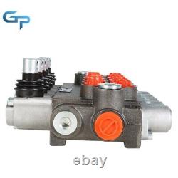 Hydraulic Directional Control Valve 13 GPM with 5 Spools 4-Way Tandem Center