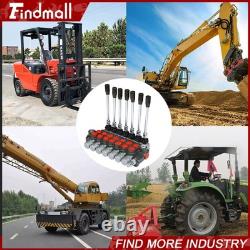 Hydraulic Directional Control Valve 13gpm P40 Double Acting Cylinder 7 Spool