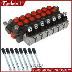 Hydraulic Directional Control Valve 13gpm P40 Double Acting Cylinder 7 Spool