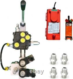 Hydraulic Directional Control Valve 1 Spool Wireless Remote 13GPM 2900PSI