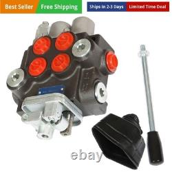 Hydraulic Directional Control Valve 2 Spool 11 GPM 3600 PSI SAE Ports for Sma
