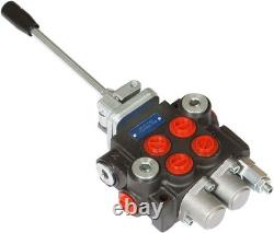Hydraulic Directional Control Valve 2 Spool 11 GPM 3600 PSI SAE Ports for Sma
