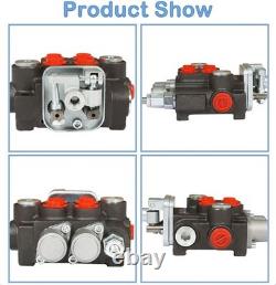 Hydraulic Directional Control Valve 2 Spool 11 GPM 3600 PSI SAE Ports for Sma